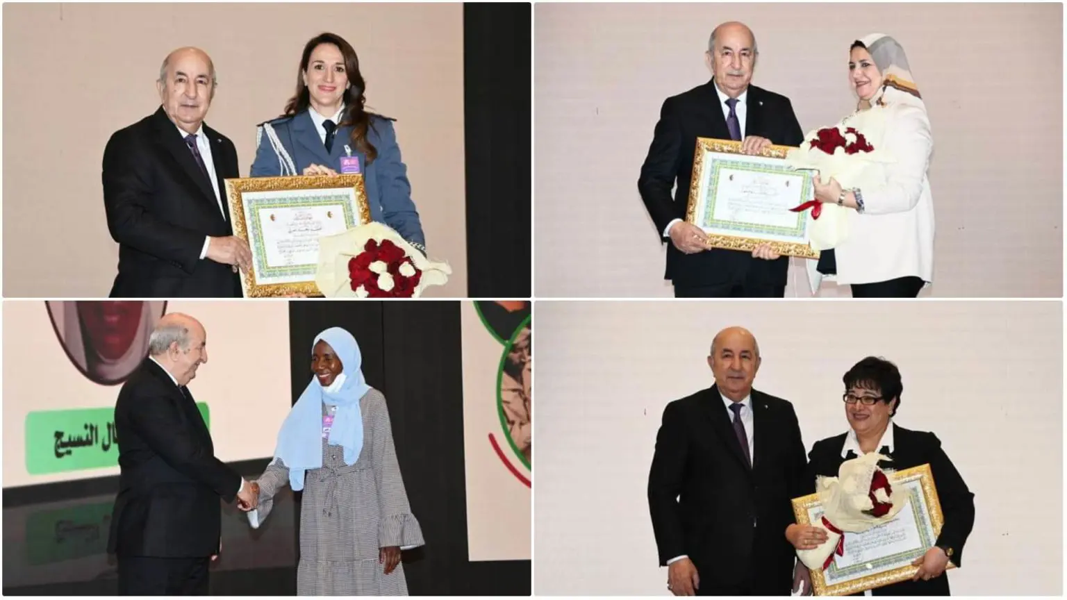 Cérémonie 8 mars : Tebboune honore des femmes algériennes de divers domaines