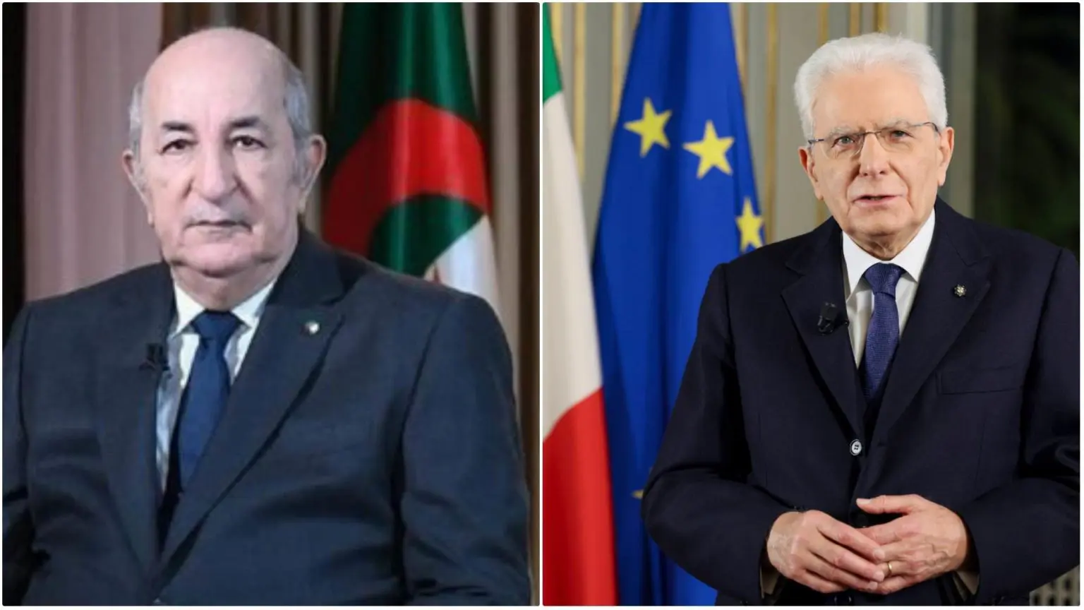 Algérie – Italie : entretien téléphonique entre Tebboune et Mattarella