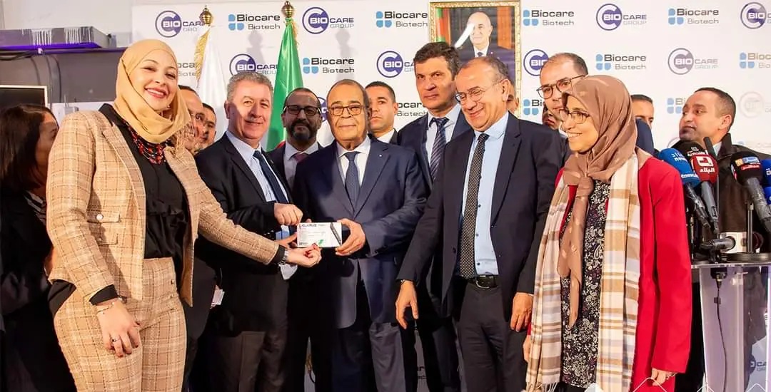 Ali Aoun à l'inauguration de l'usine d'insuline Biocare