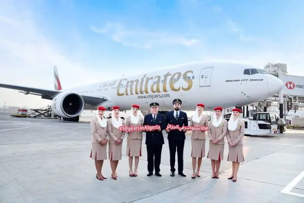 Emirates fête ses 10 ans de service en Algérie