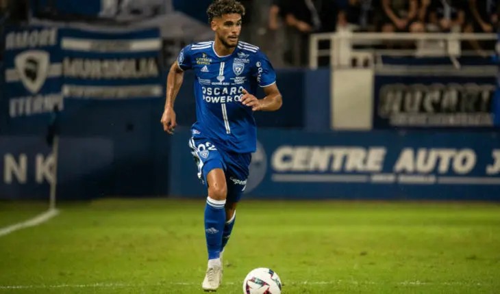Kevin Van den Kerkhof sous les couleurs du SC Bastia.