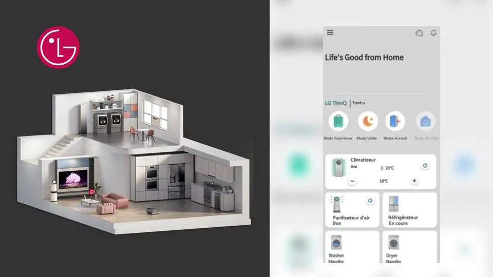 Application LG ThinQ™ UP : un intérieur intelligent qui s’adapte à tous vos besoins