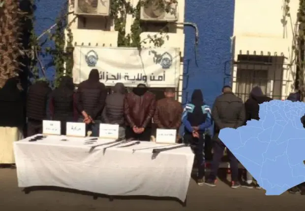 Alger : un gang composé de 13 personnes arrêté à Rouiba