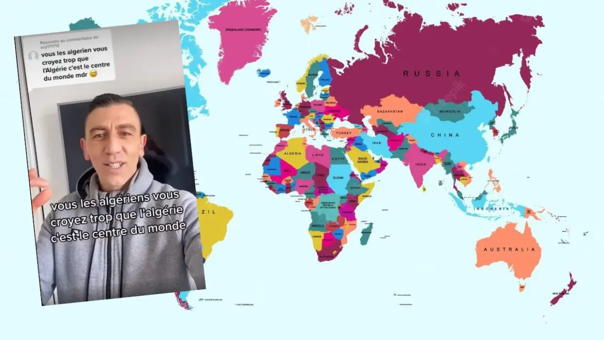 L’Algérie est-elle le centre du monde ? Un tiktokeur répond avec humour