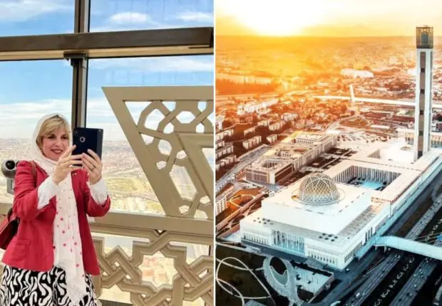 Grande mosquée d’Alger : l’ambassadrice US subjuguée par la vue du minaret