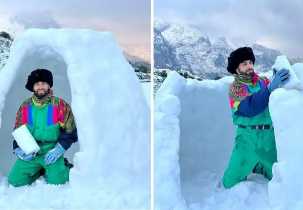 Construction du 1er igloo en Algérie : l&rsquo;aventurier Duks relève le défi