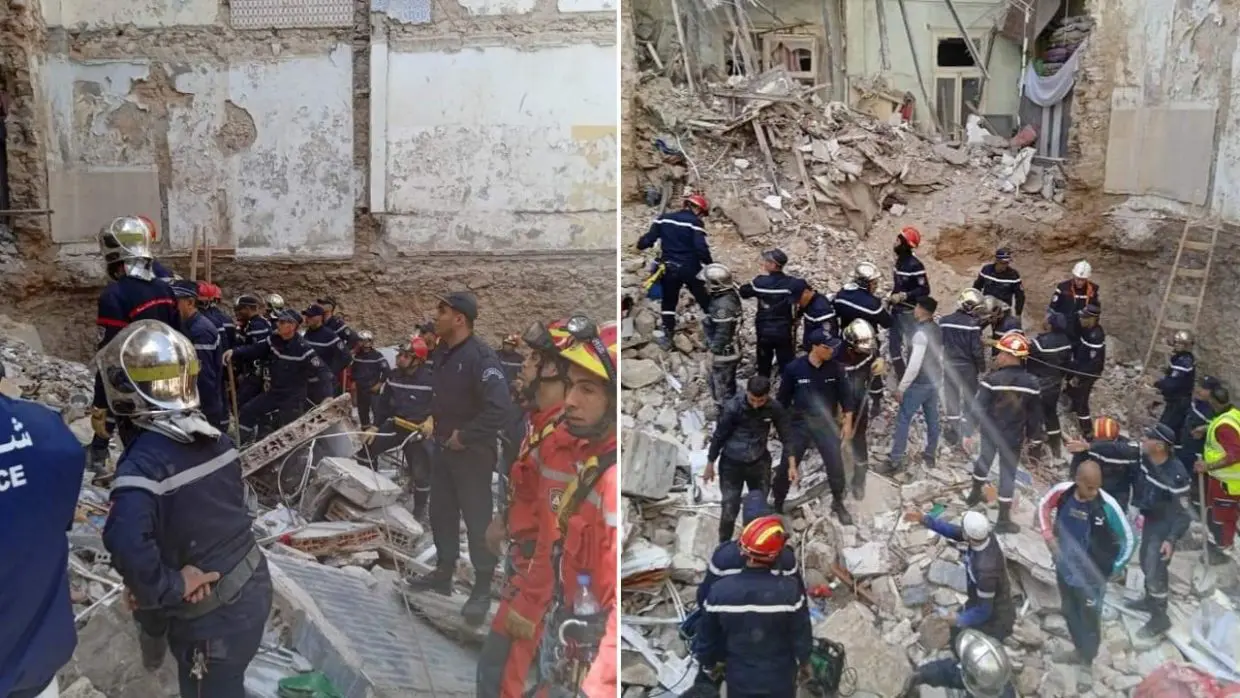 Oran : plusieurs personnes sauvées dans l’effondrement d’un vieil immeuble