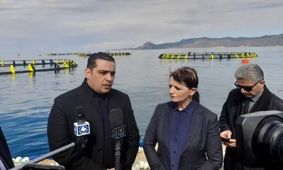 Ministre Salaouatchi à l'inauguration d'une entreprise aquacole à Skikda