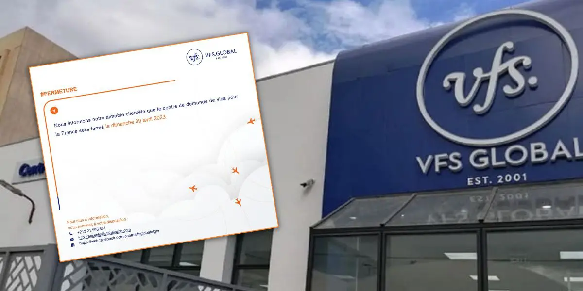 Visa pour la France : VFS Global Alger annonce une fermeture