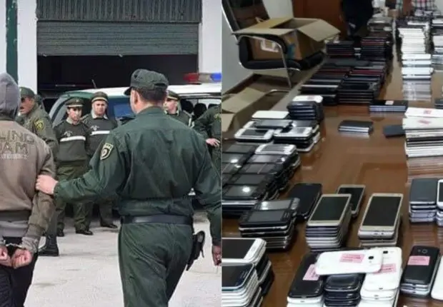 Réseau de trafic international démantelé en Algérie : importante saisie de smartphones