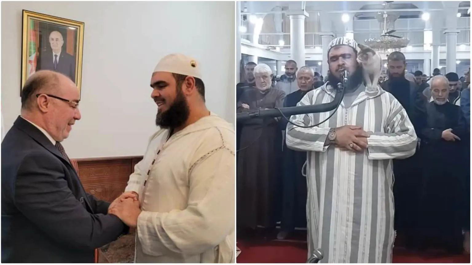 Vidéo du chat sur l&rsquo;épaule de l&rsquo;imam : le ministre des Affaires religieuses le reçoit