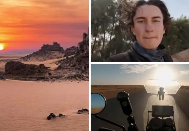 Tourisme en Algérie : un aventurier français entreprend la traversée du Sahara en moto