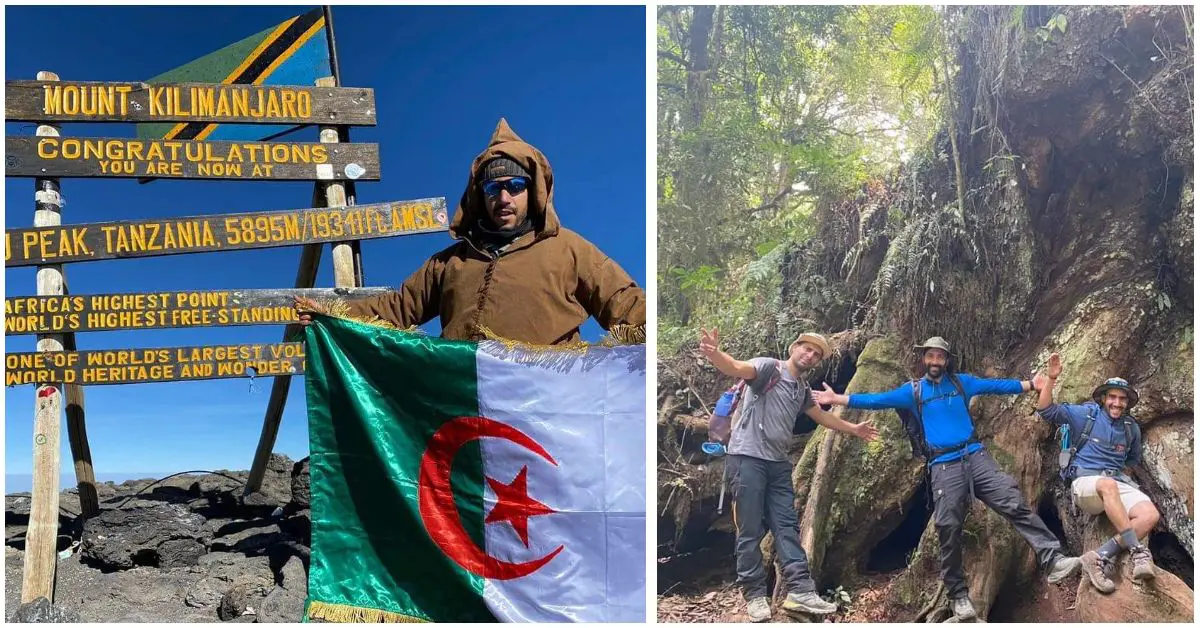 Il gravit le Mont Kilimandjaro (5895m), l’Algérien Khelifi Belhachemi sur le toit de l’Afrique