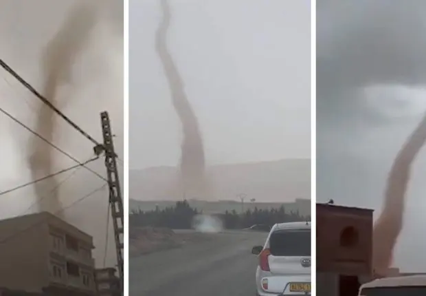 Algérie : une tornade secoue une commune à Tébessa (VIDÉO)