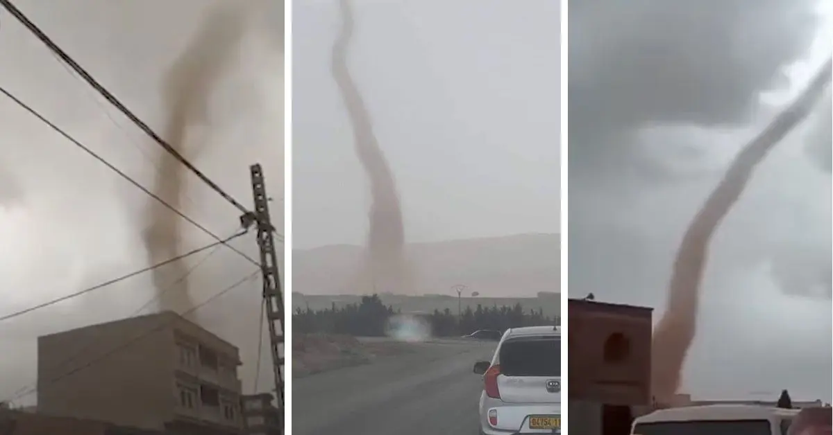 Algérie : une tornade secoue une commune à Tébessa (VIDÉO)