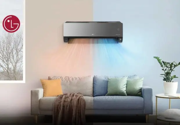 Plus frais l’été et plus chaud l’hiver, le climatiseur LG DUAL COOL garantit votre confort !