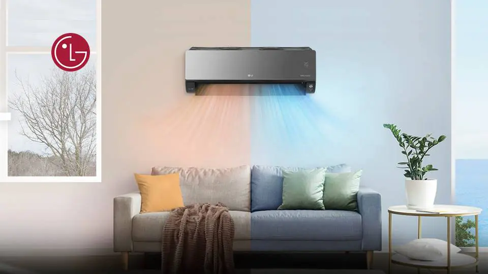 Plus frais l’été et plus chaud l’hiver, le climatiseur LG DUAL COOL garantit votre confort !