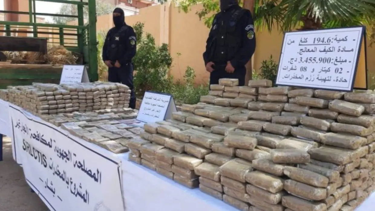 Réseau criminel démantelé à Béchar : saisie de 2 quintaux de kif traité