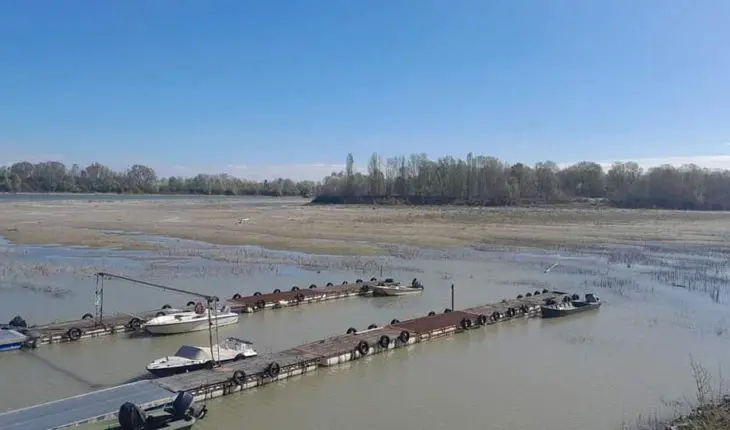 Le Pô, rivière de l'Italie