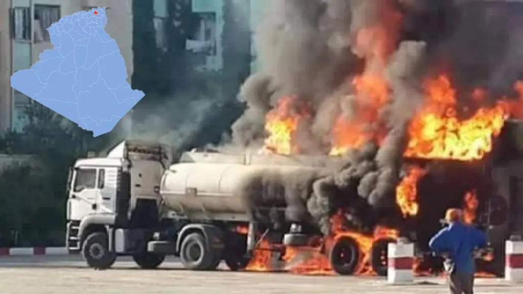 Explosion d&rsquo;un camion-citerne d&rsquo;essence à Constantine : le corps du conducteur retrouvé calciné