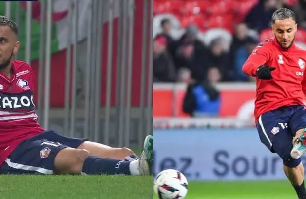 LOSC Lille : Ounas rechute de sa blessure à la cuisse