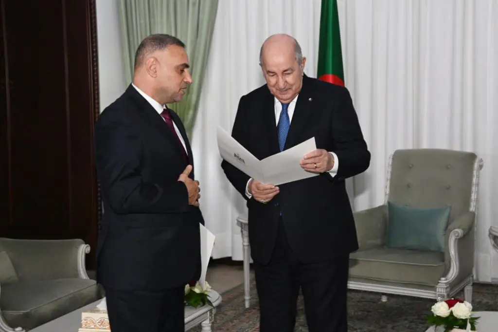 « L’Algérie demeure aux cotés de l’Etat palestinien », Tebboune à l’ambassadeur de la Palestine
