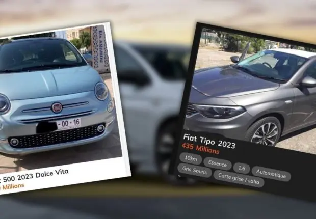 Véhicules Fiat importés en Algérie revendus sur le net à des prix chocs