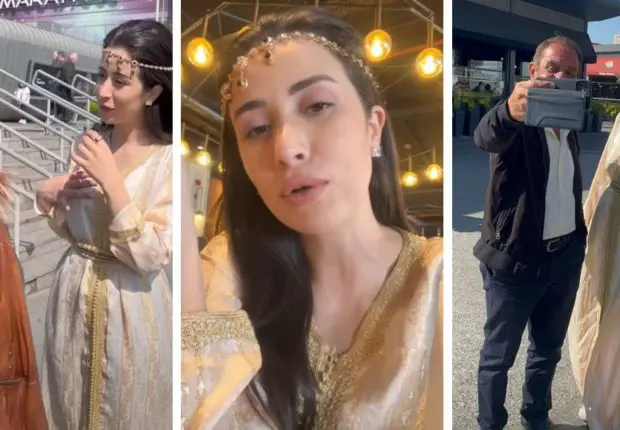 L&rsquo;influenceuse NahlaTV met à l&rsquo;honneur le caftan algérien dans les rues d&rsquo;Istanbul