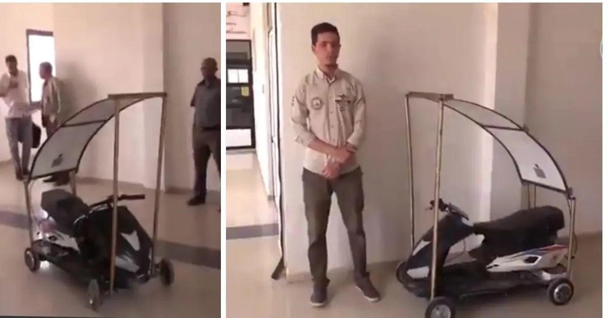 Un étudiant conçoit une voiture pour enfants à énergie solaire à Béchar