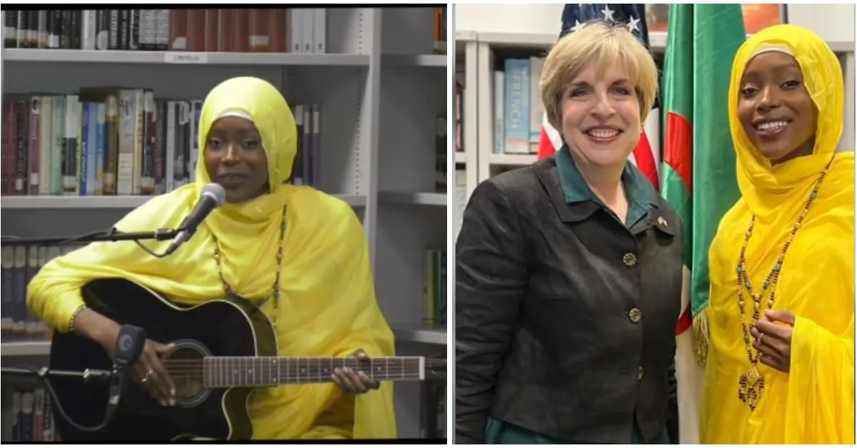 Chanteuse et mannequin, Baraka Merzaia séduit l’ambassadrice US lors d’un concert privé