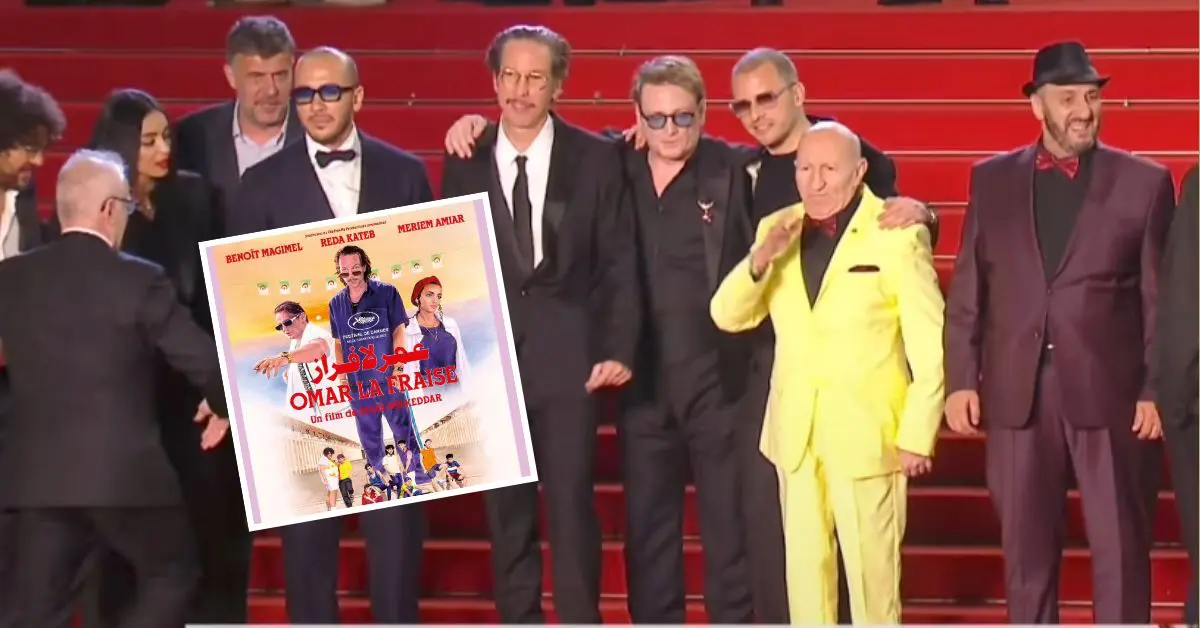 Le cast du film algérien « Omar la Fraise » monte les marches du Festival de Cannes