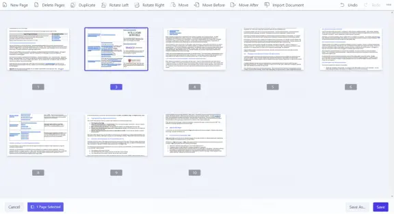 interface WorkinTool PDF Converter pour gérer les fichiers PDF