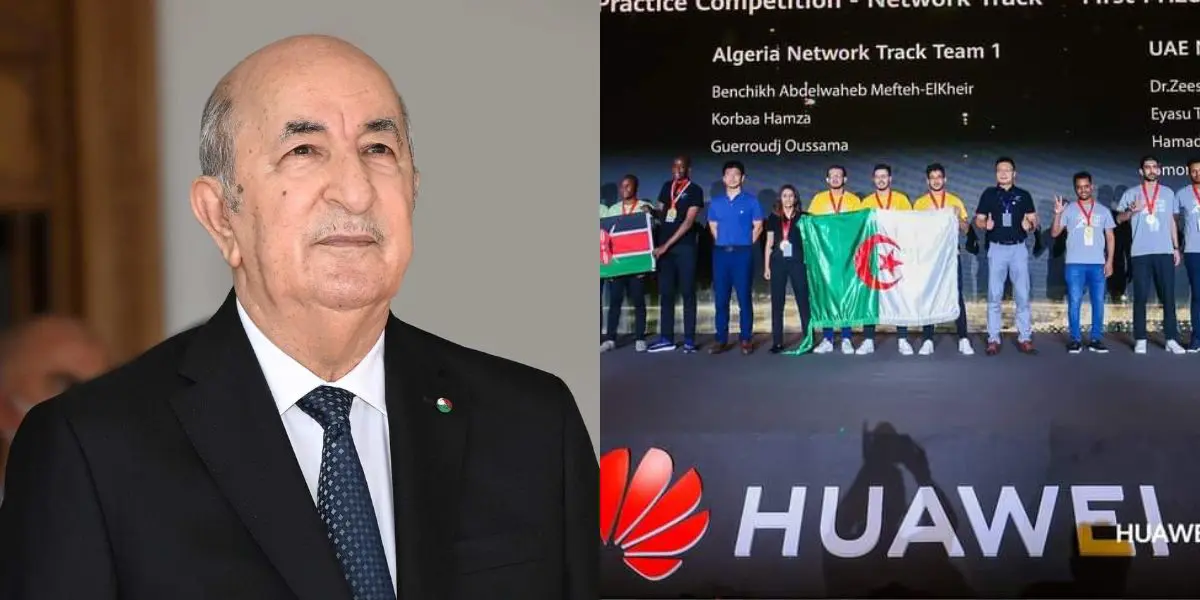 Tebboune félicite les étudiants algériens pour leur victoire au concours Huawei en Chine