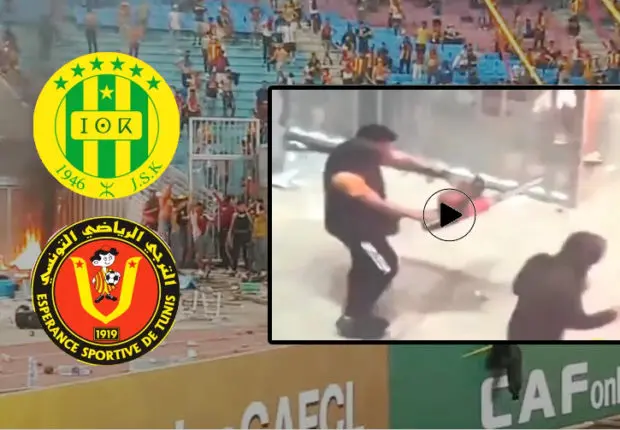 Violences lors du match de la JSK à Tunis : un supporter armé d’une tronçonneuse (VIDÉO)