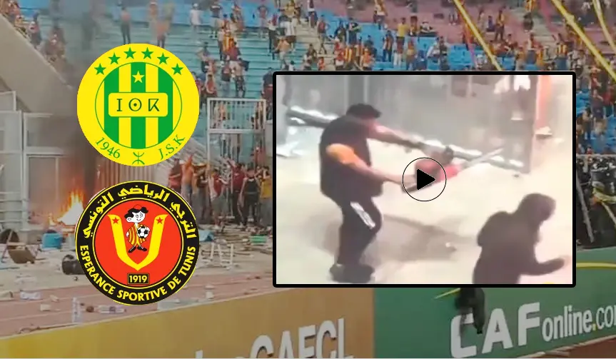 Violences lors du match de la JSK à Tunis : un supporter armé d’une tronçonneuse (VIDÉO)