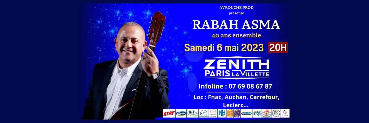 Rabah Asma en concert au Zénith de Paris pour ses 40 ans de carrière