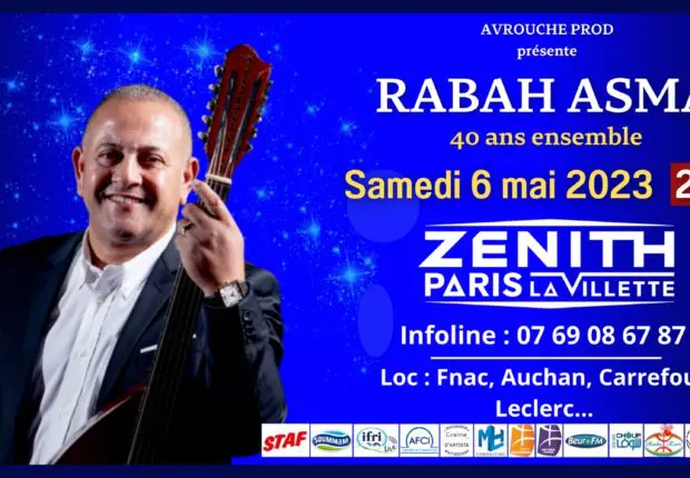 Rabah Asma en concert au Zénith de Paris pour ses 40 ans de carrière