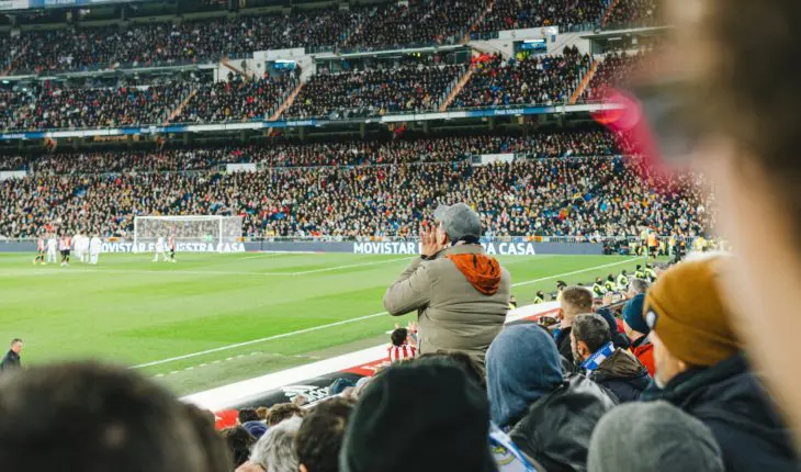 Match de Football vu des gradins
