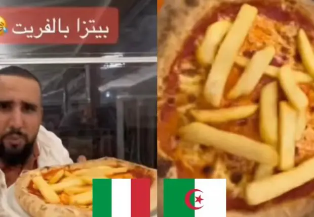 Un vloggeur algérien découvre la pizza frites en Italie