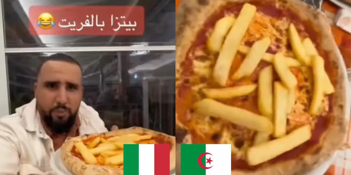 Un vloggeur algérien découvre la pizza frites en Italie