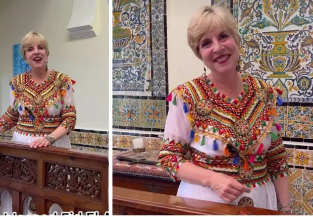 Parée d’une robe kabyle, l’ambassadrice US souhaite ses vœux au peuple algérien pour l’Aïd el-Adha