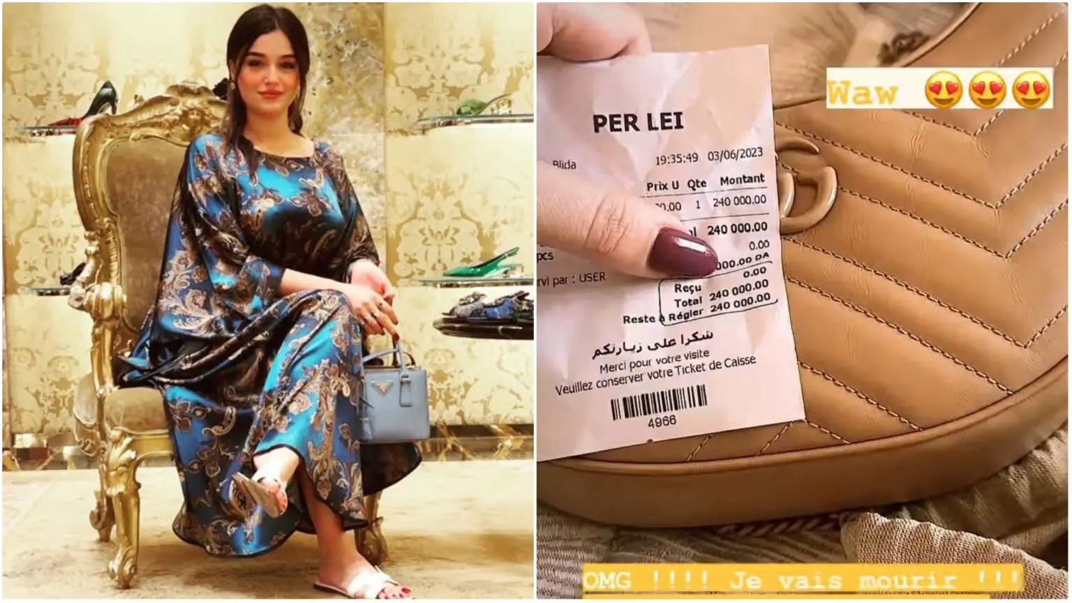 Une abonnée offre à Numidia Lezoul un sac à 240.000 DA, les internautes choqués