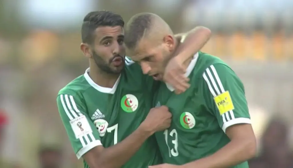 Equipe d&rsquo;Algérie : Mahrez menace Slimani pour un nouveau record