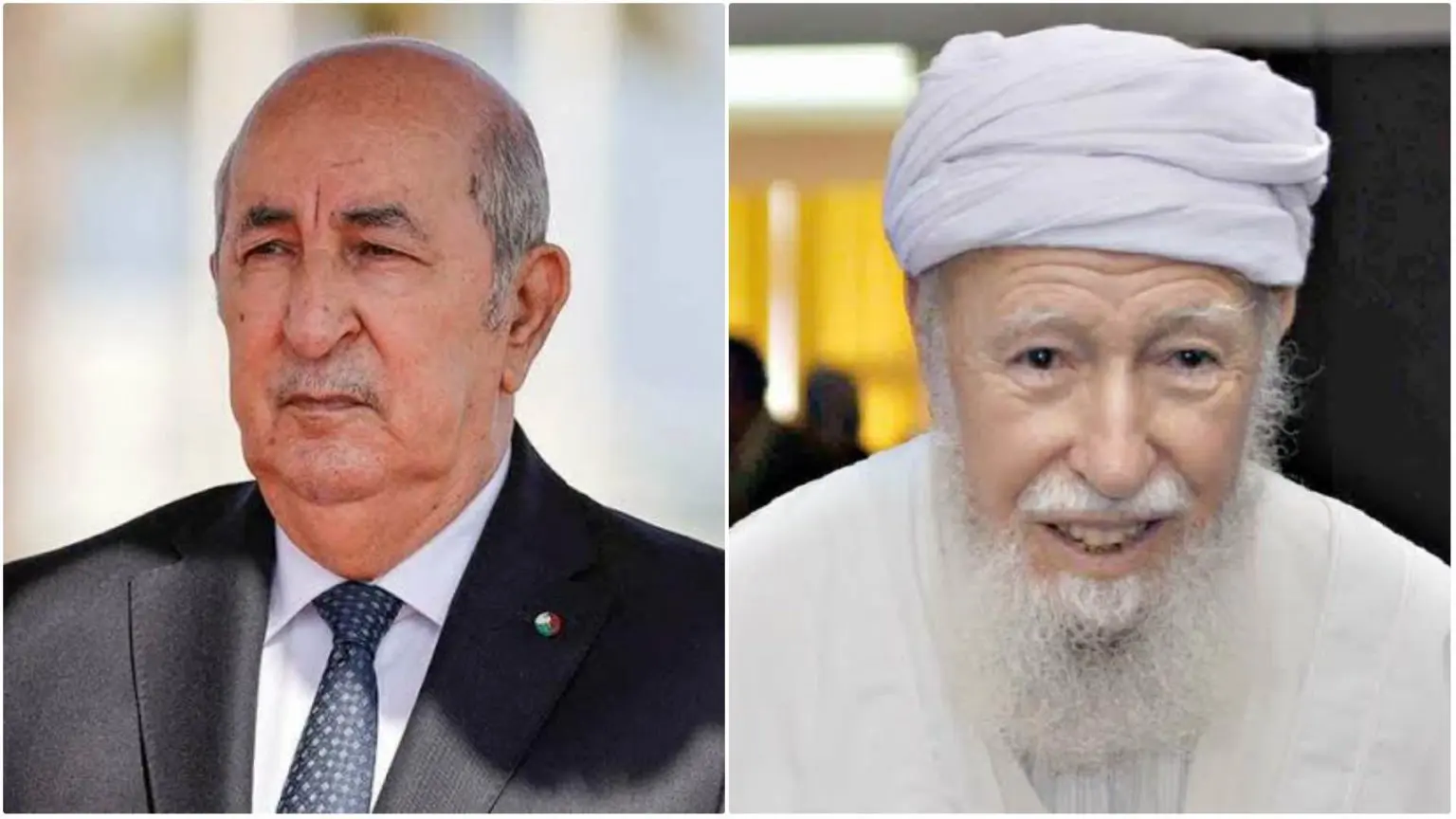 Condoléances de Tebboune suite au décès du Cheikh Mohamed Tahar Aït Aldjet