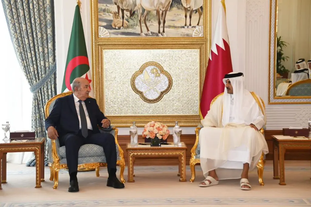 Rencontre officielle entre Tebboune et l’Emir du Qatar