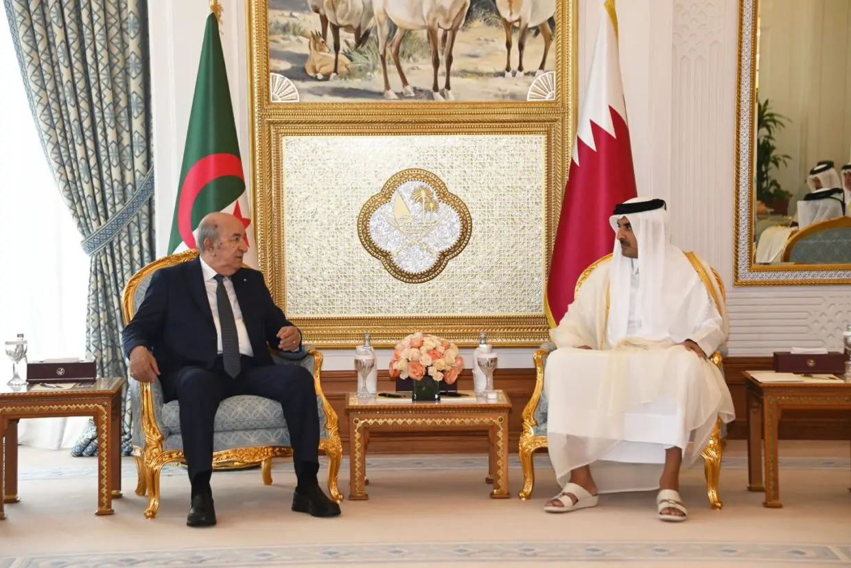 Rencontre officielle entre Tebboune et l’Emir du Qatar