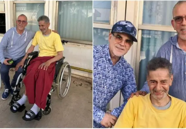 Hafid Derradji et un ex-ministre de la Culture rendent visite à Salah Aougrout à Alger