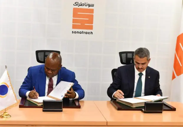 Sonatrach signe un protocole d’entente avec la Société Nationale du Pétrole Congolaise