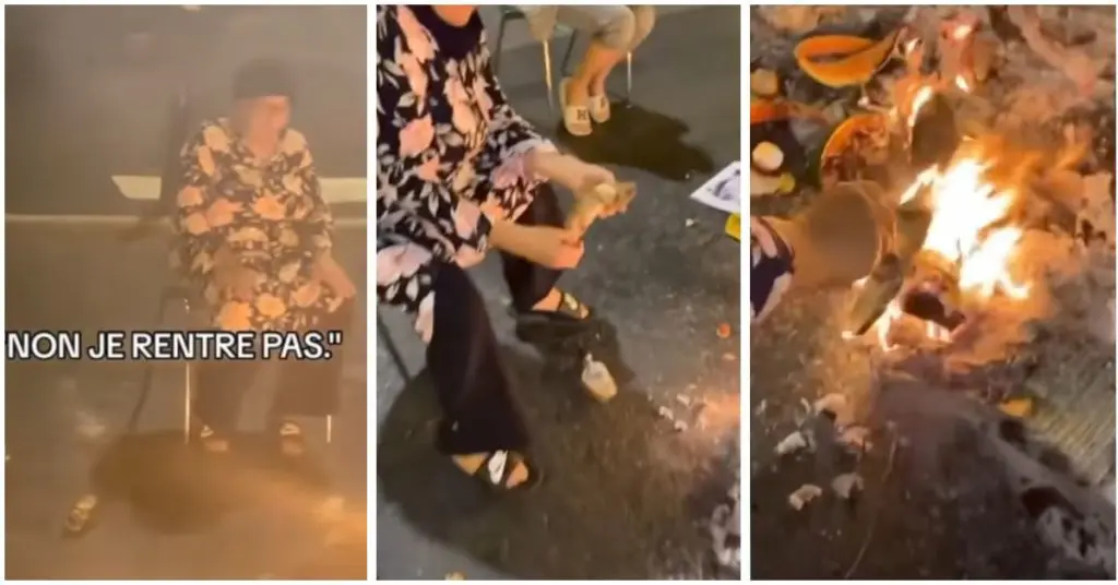 Insolite : une maman algérienne grille son « Bouzellouf » sur les feux des manifestations en France