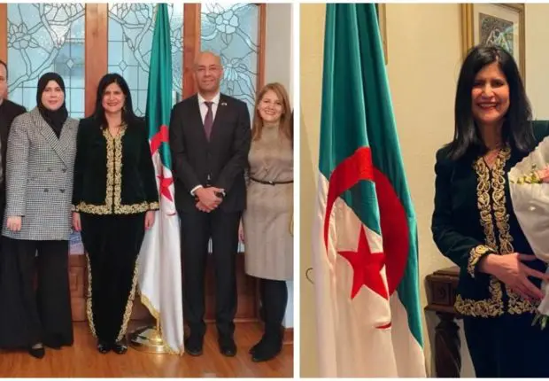 L&rsquo;ambassadrice d&rsquo;Algérie au Chili sublime en Karakou à sa cérémonie de prise de fonction